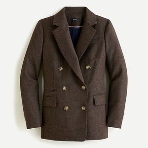 J. Crew Double-breasted blazer Brown Black 0